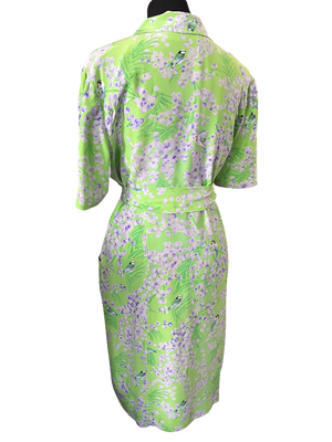 Sommerkleid, Vogelmotiv, Gr.38