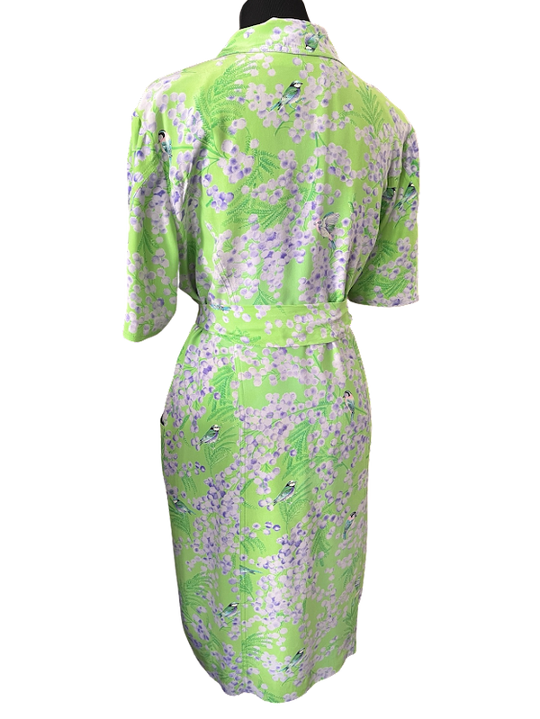 Sommerkleid, Vogelmotiv, Gr.38