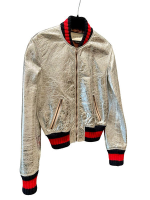 Gucci, Bomber Lederjacke, Gr.XS