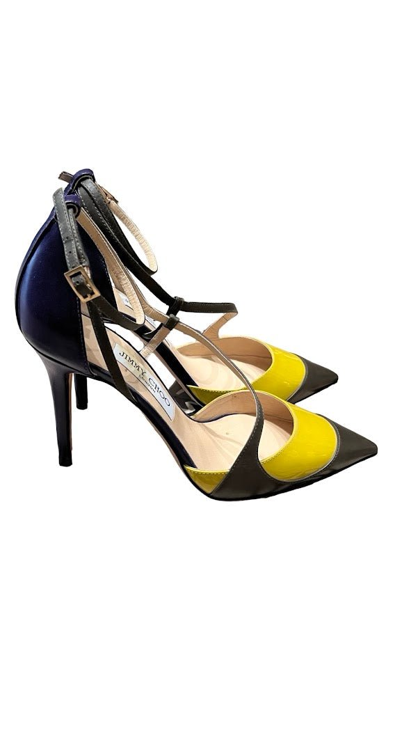 Jimmy Choo, Riemchen Pumps, Gr.38 - designer second hand vienna