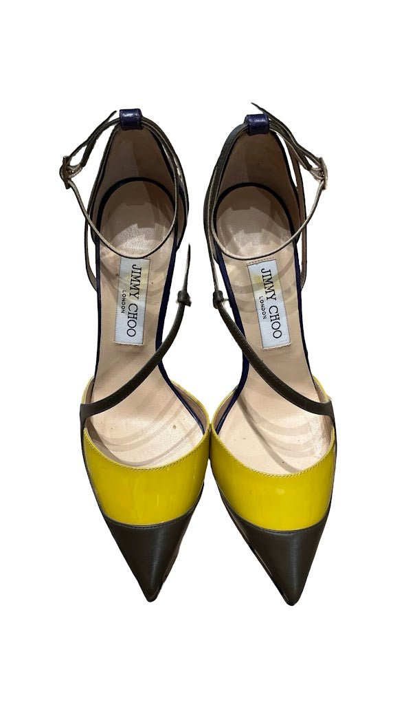 Jimmy Choo, Riemchen Pumps, Gr.38 - designer second hand vienna