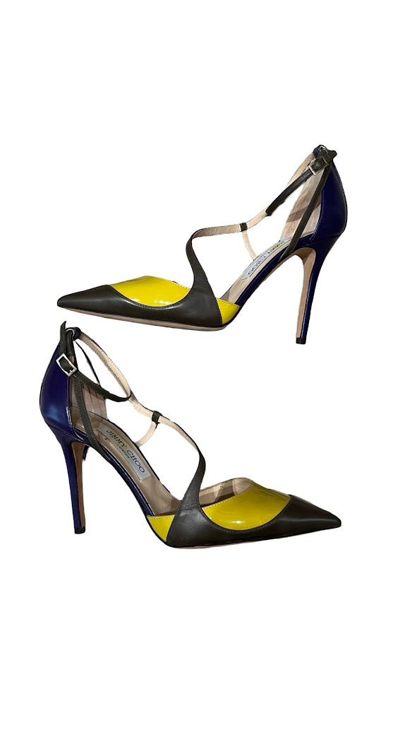 Jimmy Choo, Riemchen Pumps, Gr.38 - designer second hand vienna