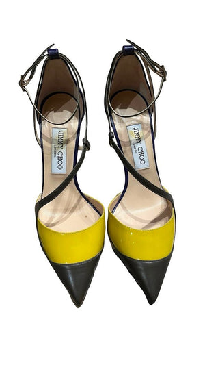 Jimmy Choo, Riemchen Pumps, Gr.38 - designer second hand vienna
