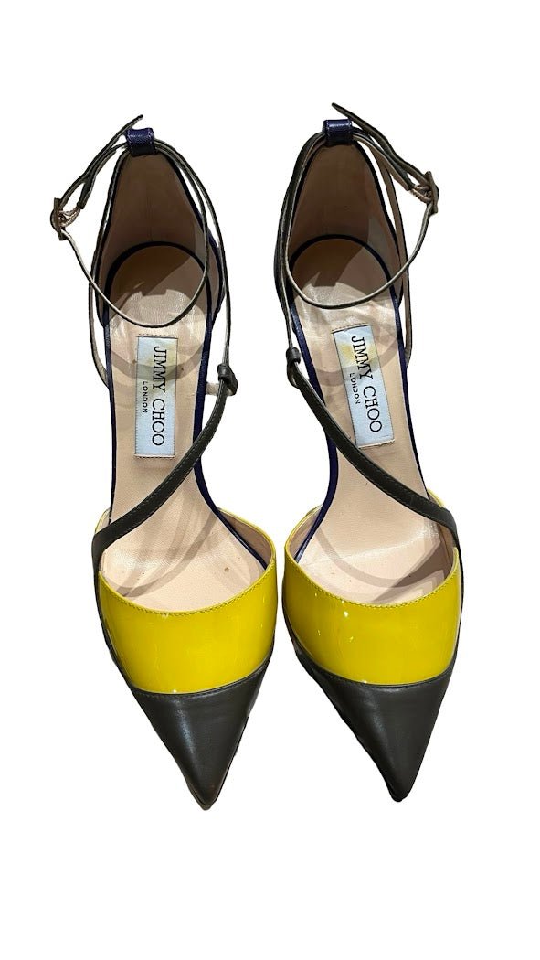 Jimmy Choo, Riemchen Pumps, Gr.38 - designer second hand vienna