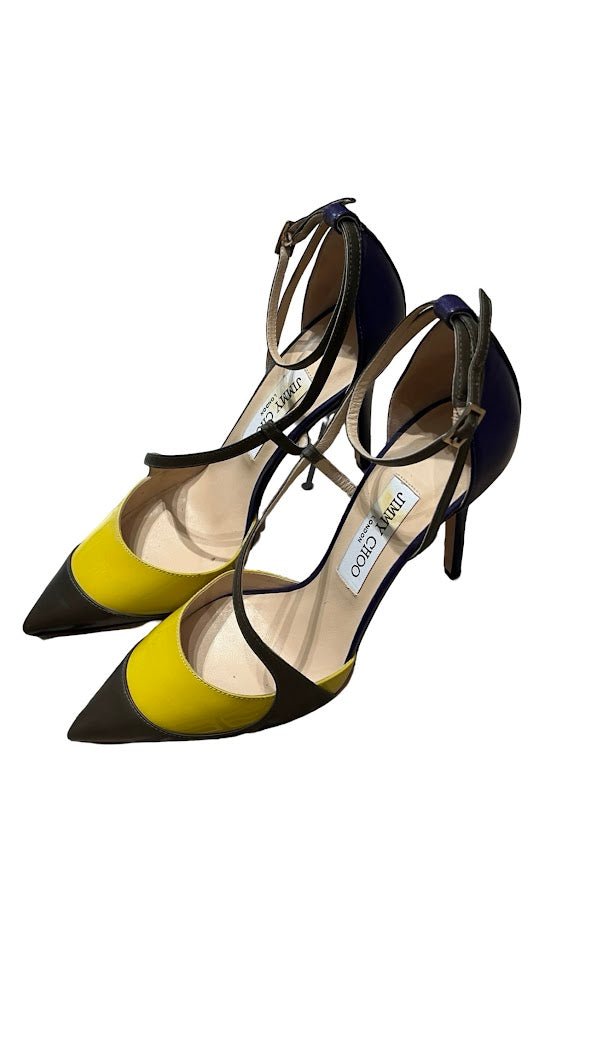 Jimmy Choo, Riemchen Pumps, Gr.38 - designer second hand vienna