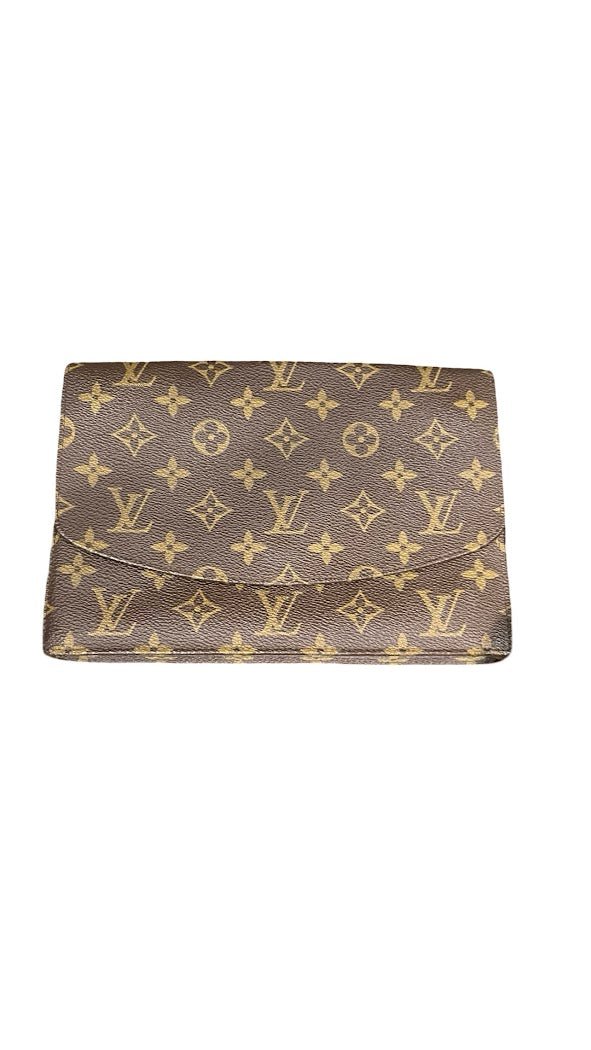 Louis Vuitton, Vintage Monogram Clutch, 23x16cm - designer second hand vienna