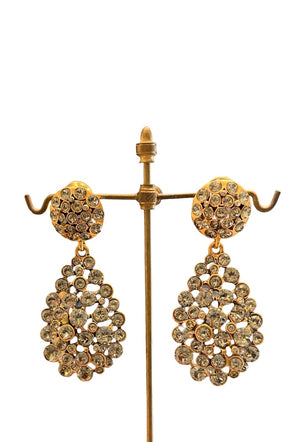 Oscar de la Renta, Ohrclips aus Strass