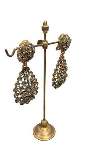 Oscar de la Renta, Ohrclips aus Strass