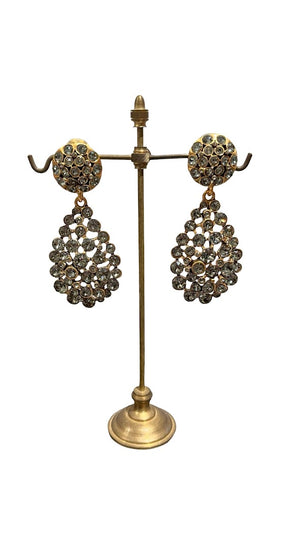 Oscar de la Renta, Ohrclips aus Strass