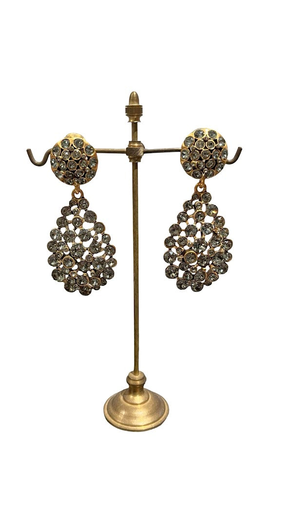 Oscar de la Renta, Ohrclips aus Strass