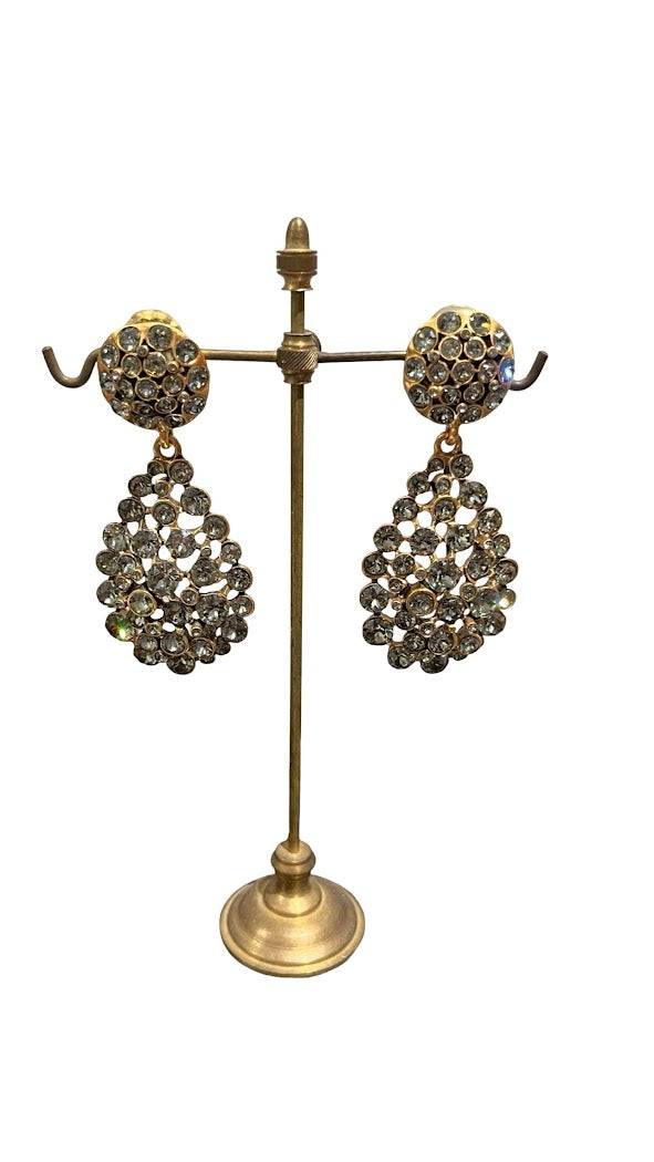Oscar de la Renta, Ohrclips aus Strass