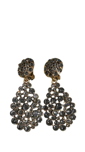 Oscar de la Renta, Ohrclips aus Strass