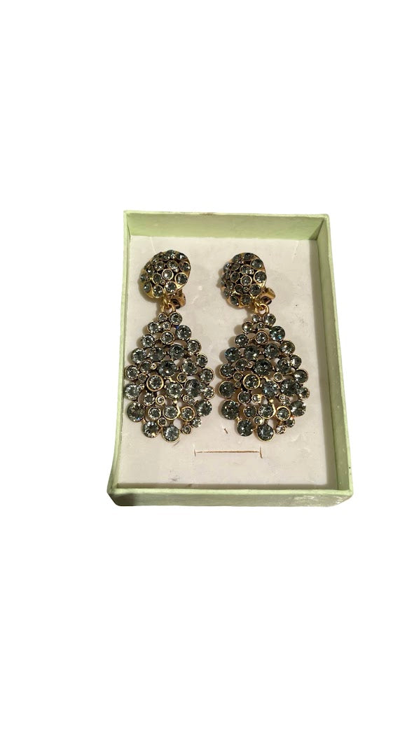 Oscar de la Renta, Ohrclips aus Strass