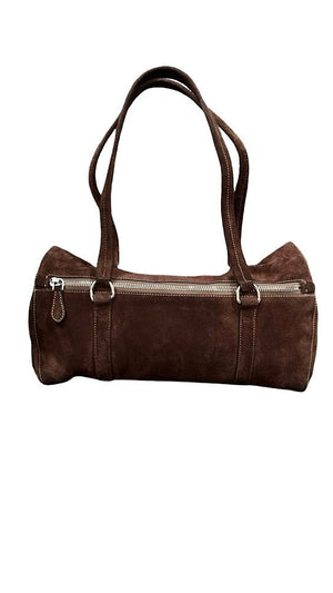 Prada, Vintage Rauhleder, Schultertasche - designer second hand vienna