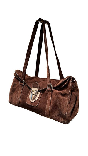 Prada, Vintage Rauhleder, Schultertasche - designer second hand vienna