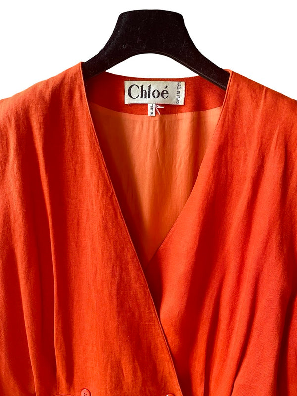 Chloé, Leinen Blazer, Gr.XL