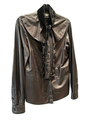 D&amp;G, Lederbluse, Gr.S