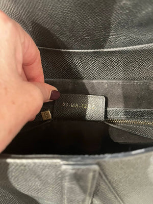 Dior, Saddle Bag, M in schwarz/ Kalbsleder