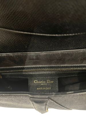 Dior, Saddle Bag, M in schwarz/ Kalbsleder