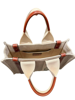 Chloé, Woody Tragetasche beige, klein