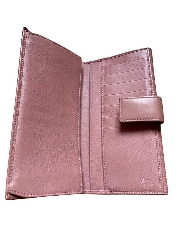 Gucci, Guccissima Brieftasche rosa