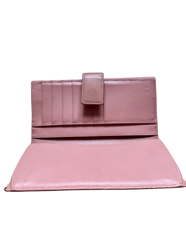 Gucci, Guccissima Brieftasche rosa
