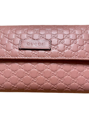 Gucci, Guccissima Brieftasche rosa