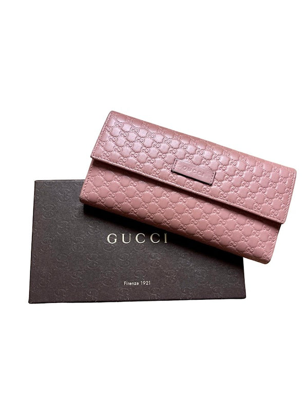 Gucci, Guccissima Brieftasche rosa