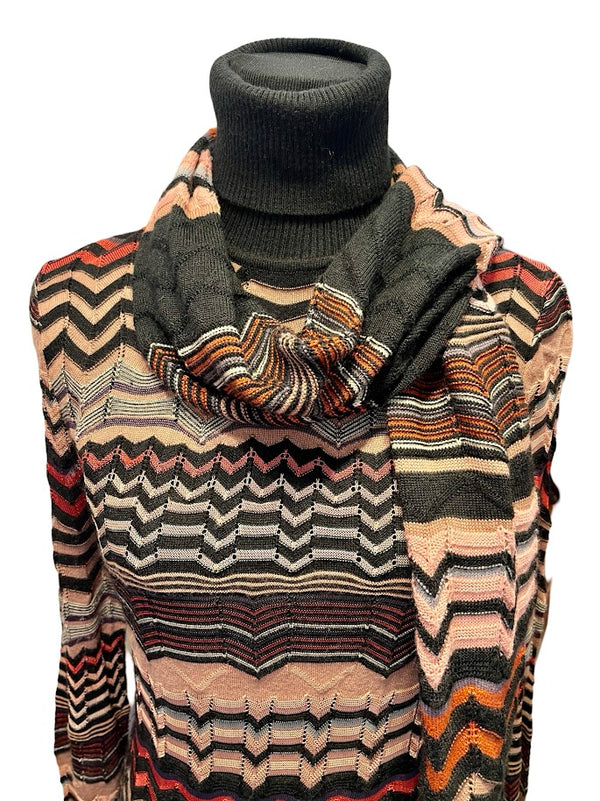 Missoni, Strickkleid mit Schal, Gr.S