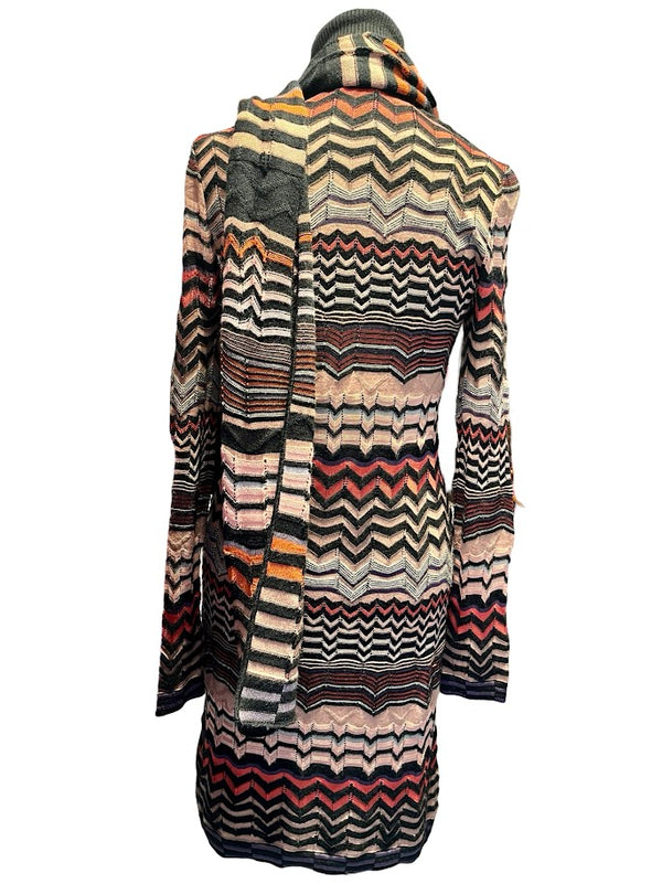 Missoni, Strickkleid mit Schal, Gr.S