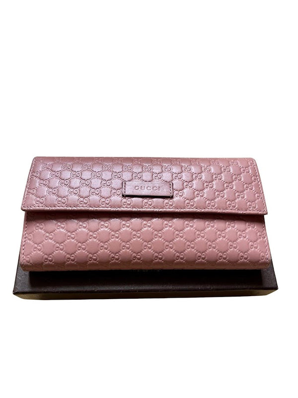 Gucci, Guccissima Brieftasche rosa