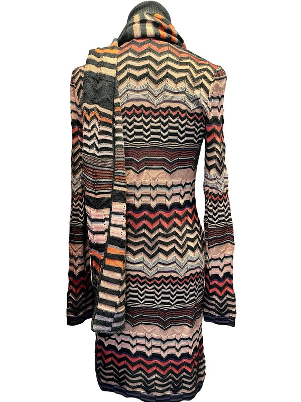 Missoni, Strickkleid mit Schal, Gr.S