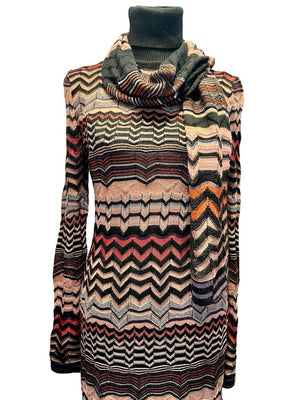 Missoni, Strickkleid mit Schal, Gr.S
