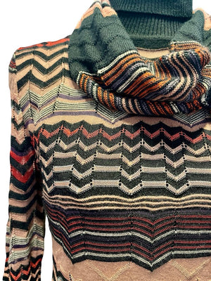 Missoni, Strickkleid mit Schal, Gr.S