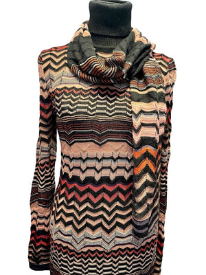 Missoni, Strickkleid mit Schal, Gr.S