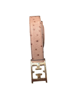 Escada, Gürtel, Straußenleder, 80cm