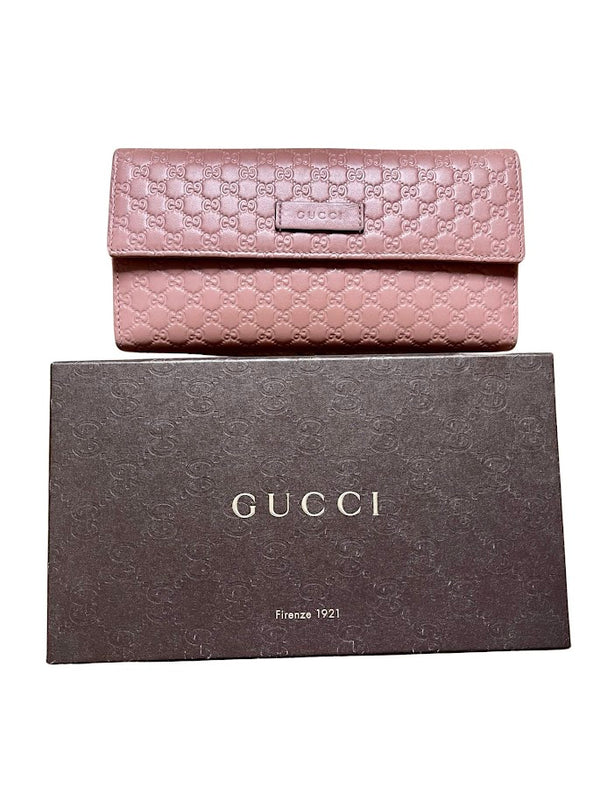 Gucci, Guccissima Brieftasche rosa