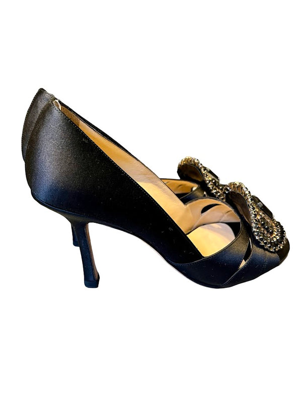 Jimmy Choo, Satin Peeptoes, Gr.36 1/2