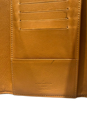 Louis Vuitton Amelia Geldbörse blau, Denim-Monogramm 