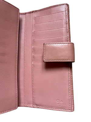 Gucci, Guccissima Brieftasche rosa