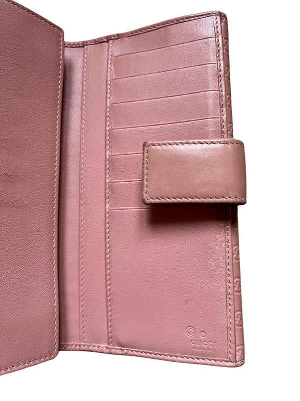 Gucci, Guccissima Brieftasche rosa