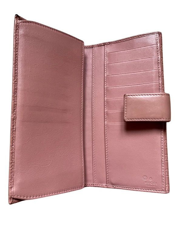 Gucci, Guccissima Brieftasche rosa
