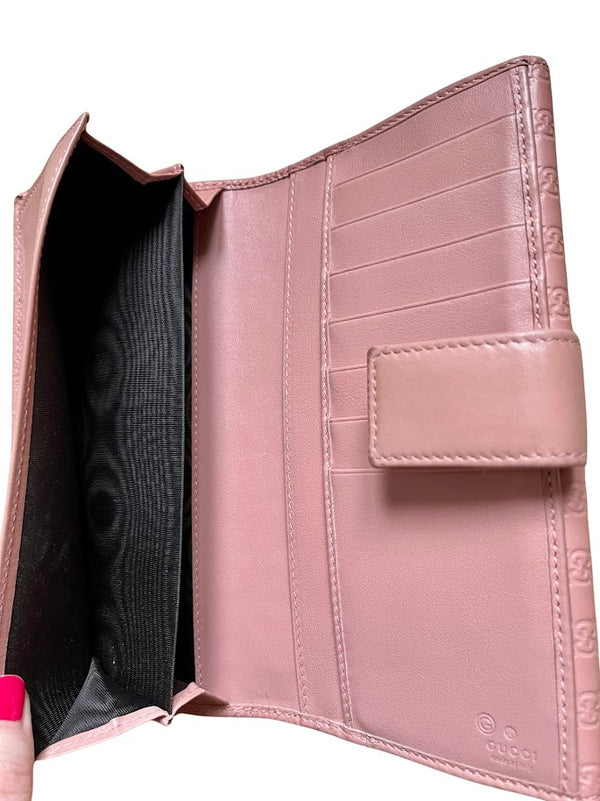 Gucci, Guccissima Brieftasche rosa